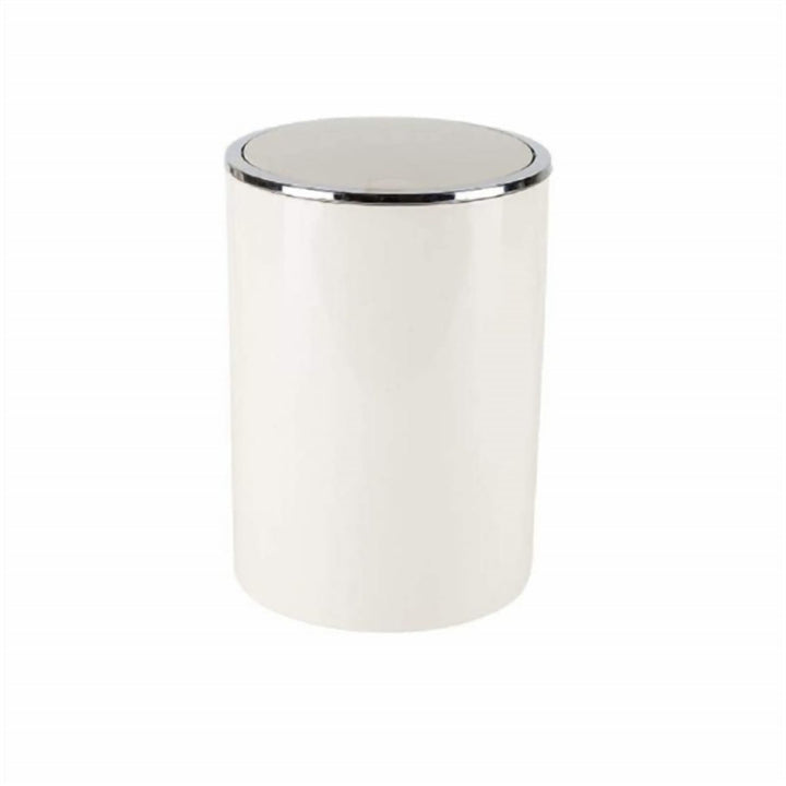 6 L Acrylic Swing Lid Bathroom Bin with Rigid Rim, Several Finishes