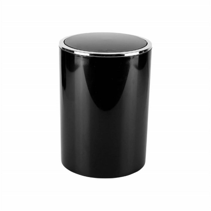 6 L Acrylic Swing Lid Bathroom Bin with Rigid Rim, Several Finishes