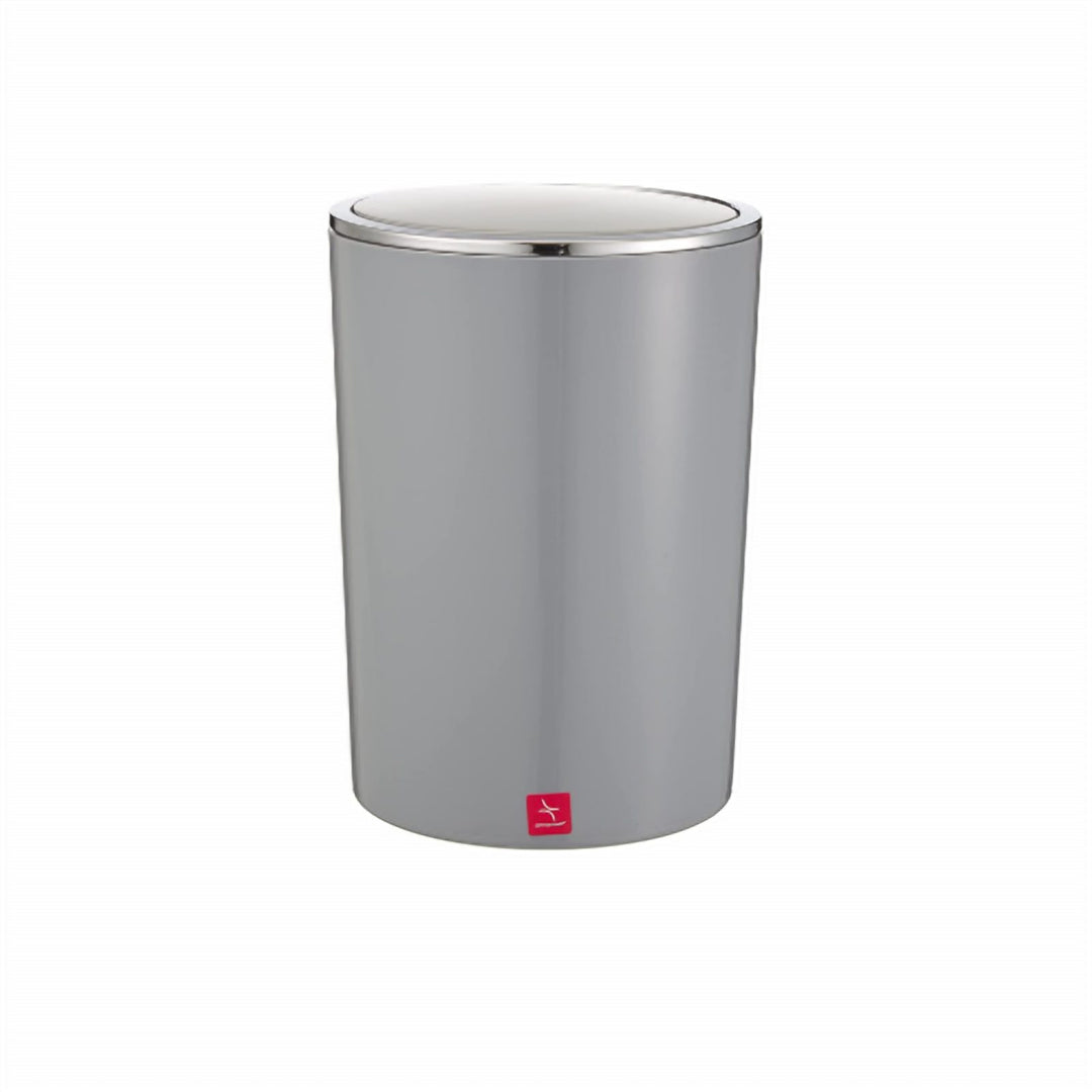 6 L Acrylic Swing Lid Bathroom Bin with Rigid Rim, Several Finishes