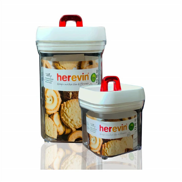 1.8 L, 1.2 L and 0.6 L Airtight Food Storage Jar Set of 3