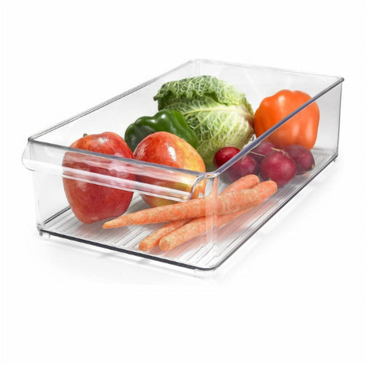 Acrylic Fridge Organizer Bin with Double Handle, Three Sizes