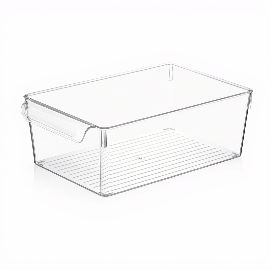 Acrylic Fridge Organizer Bin with Double Handle, Three Sizes