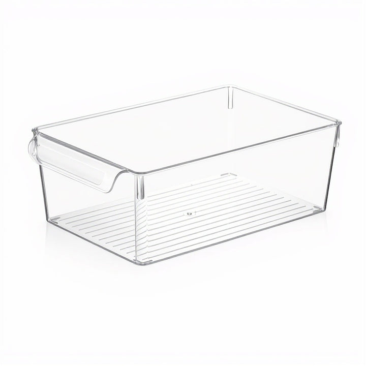 Acrylic Fridge Organizer Bin with Double Handle, Three Sizes