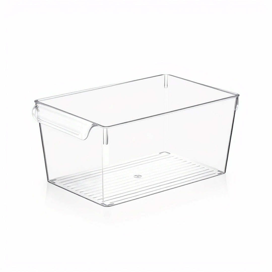 Acrylic Fridge Organizer Bin with Double Handle, Three Sizes