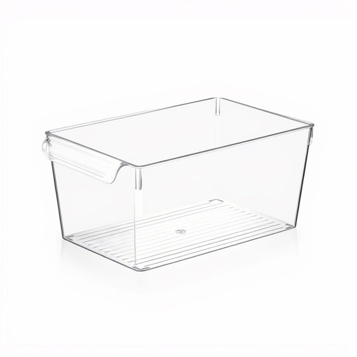 Acrylic Fridge Organizer Bin with Double Handle, Three Sizes