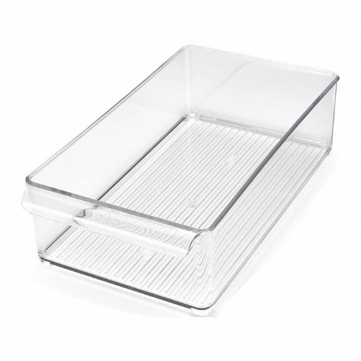 Acrylic Fridge Organizer Bin with Double Handle, Three Sizes