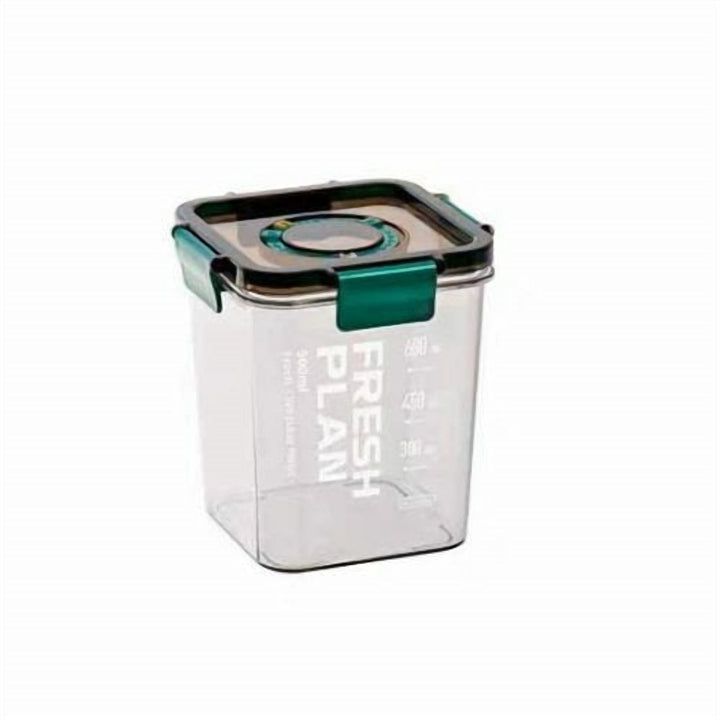 Set of 2 Acrylic Food Storage Jars with Airtight Bamboo Lids
