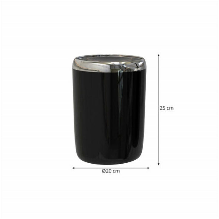 6 L Turkish Waste Bin with Metal Frame and Two-Way Swing Lid