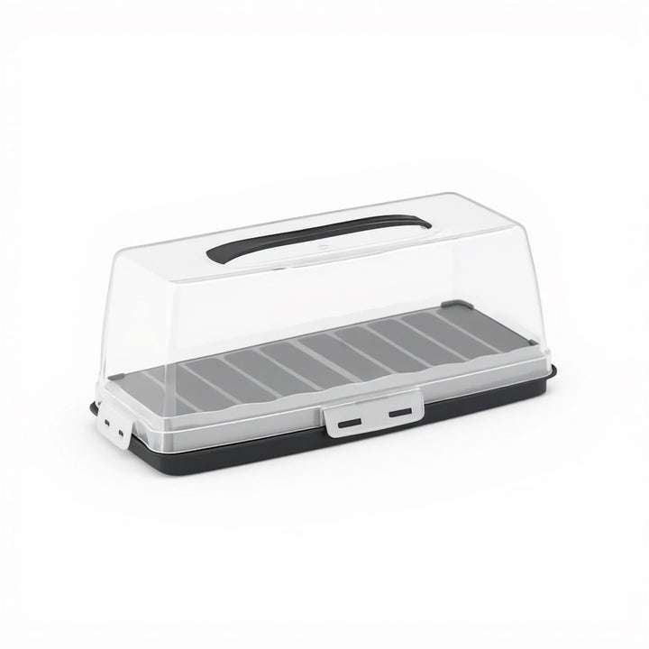 Cake Carrier Storage Box with Locking Lid and Carry Handle
