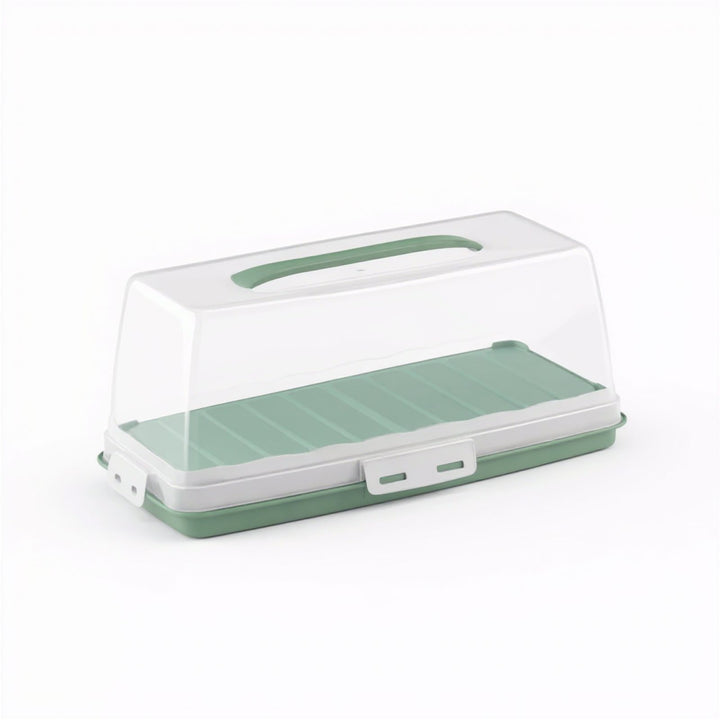 Cake Carrier Storage Box with Locking Lid and Carry Handle