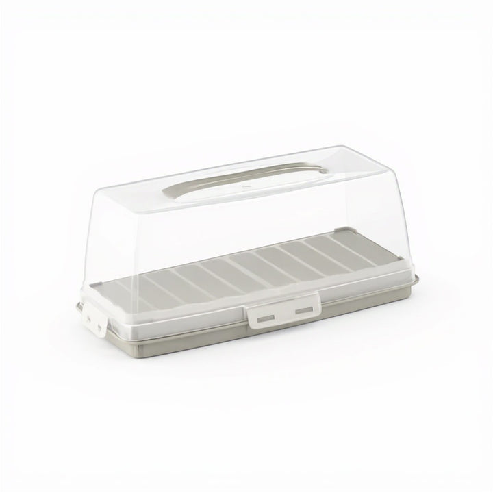 Cake Carrier Storage Box with Locking Lid and Carry Handle