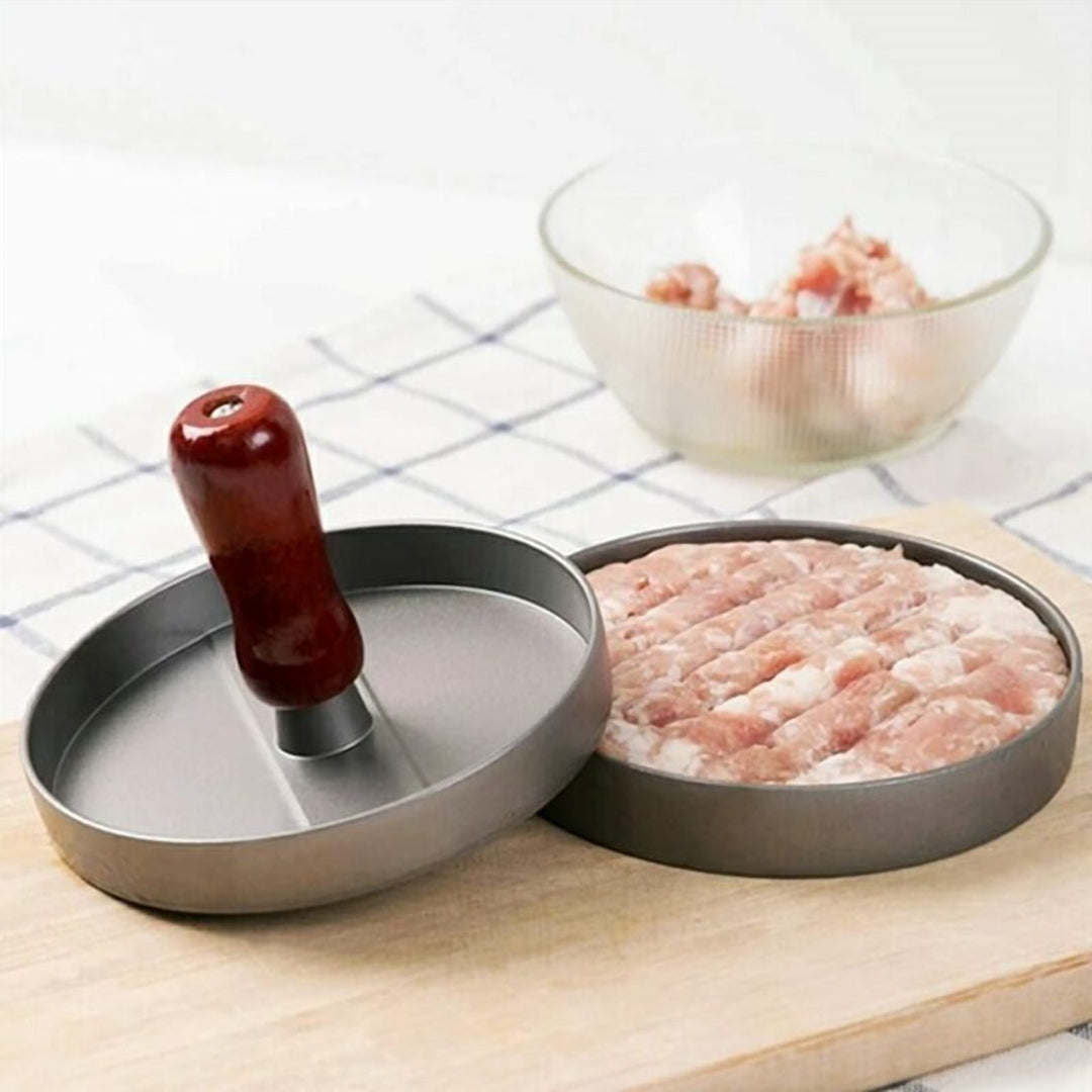 Non-Stick Burger Press with Ergonomic Grip for Even Patties