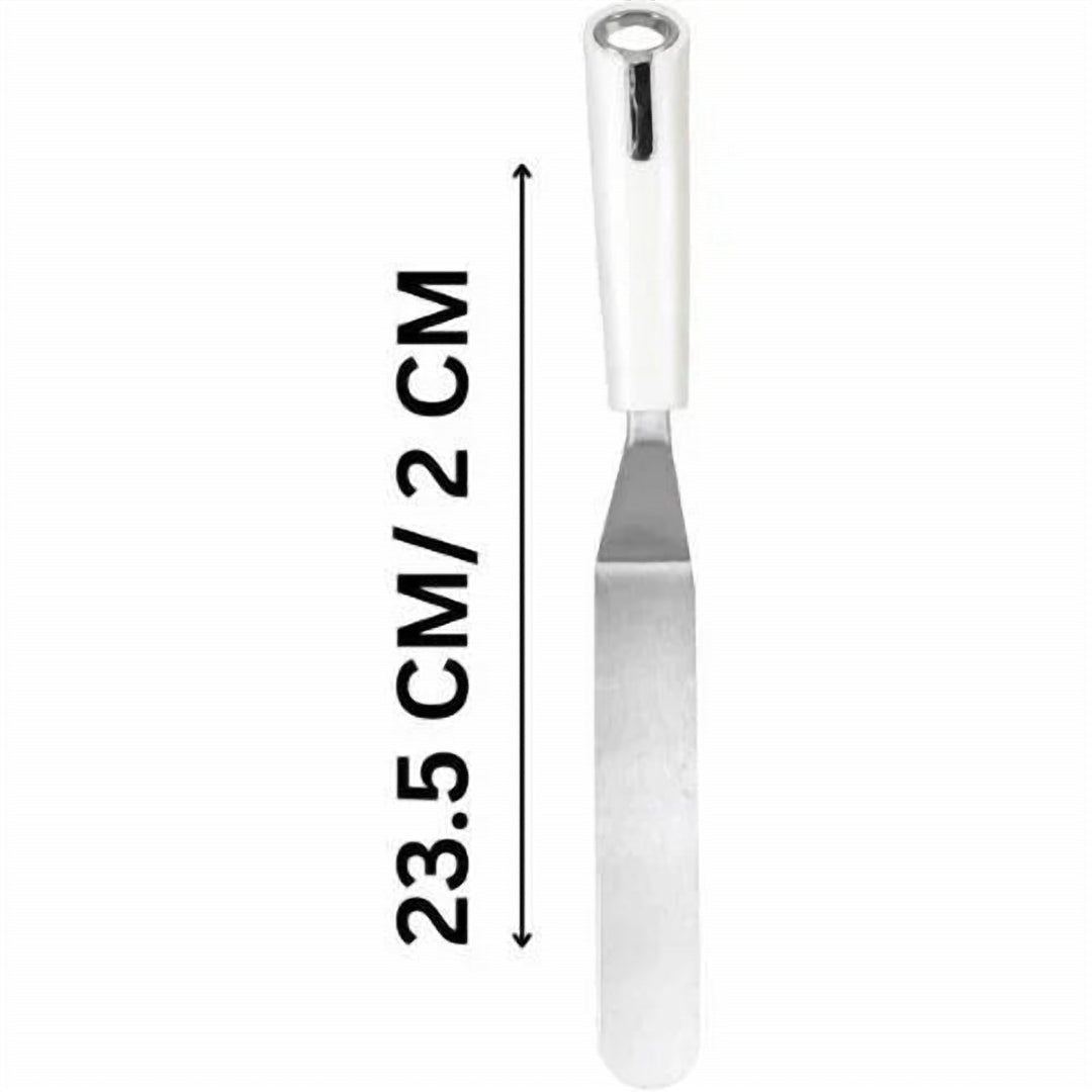Stainless Steel Cake Smoothing Knife with Non-Slip Plastic Handle