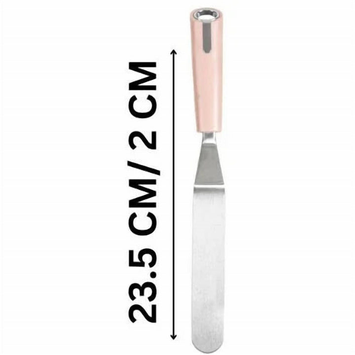 Stainless Steel Cake Smoothing Knife with Non-Slip Plastic Handle