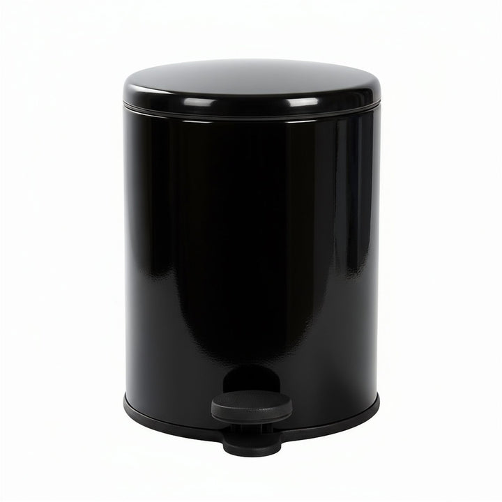 28x20cm, 6 Liter Steel Waste Bin, Soft Close Lid, Removable Inner Basket
