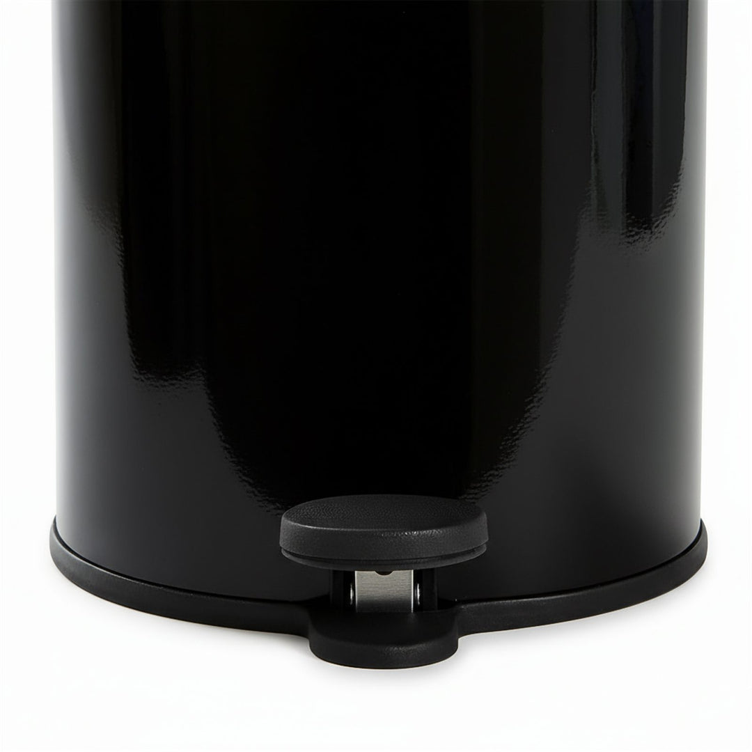 28x20cm, 6 Liter Steel Waste Bin, Soft Close Lid, Removable Inner Basket