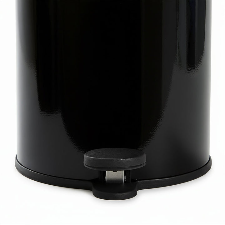 28x20cm, 6 Liter Steel Waste Bin, Soft Close Lid, Removable Inner Basket