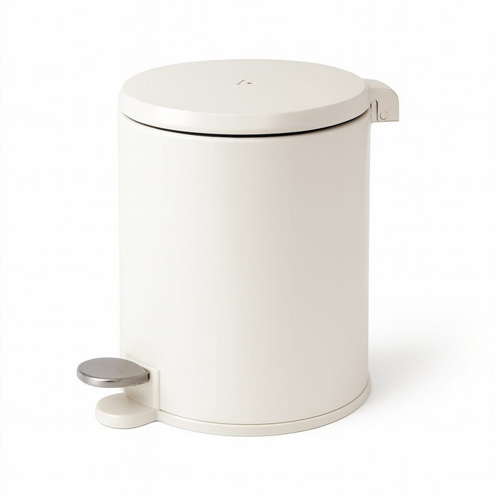 28x20cm, 6 Liter Steel Waste Bin, Soft Close Lid, Removable Inner Basket