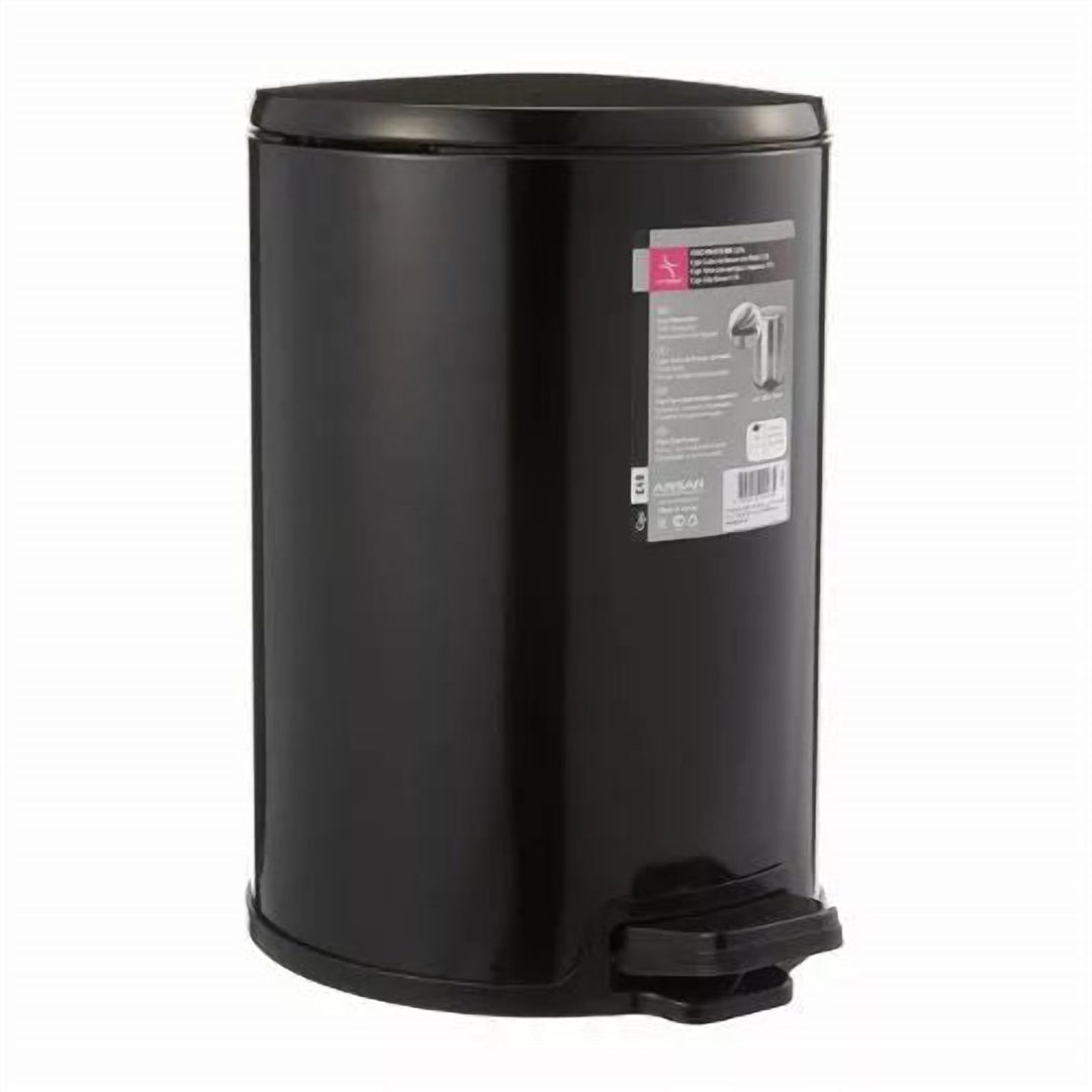 12 L Stainless Steel Pedal Bin with Odour Sealing Lid, Damper Close