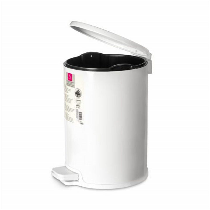 12 L Stainless Steel Pedal Bin with Odour Sealing Lid, Damper Close