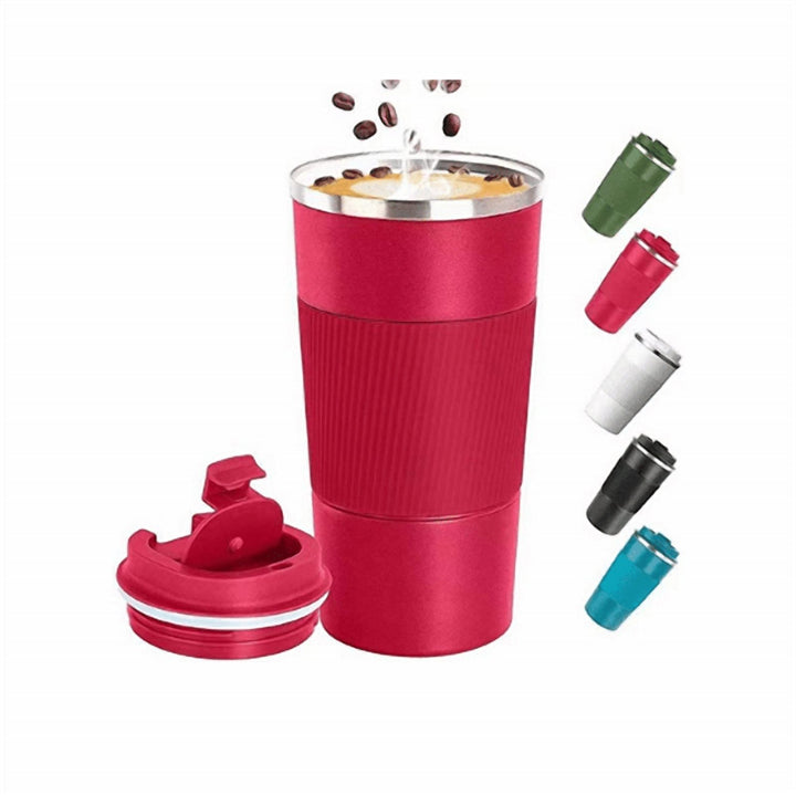 Vacuum Insulated Travel Coffee Mug 17 oz with Leakproof Flip Lid