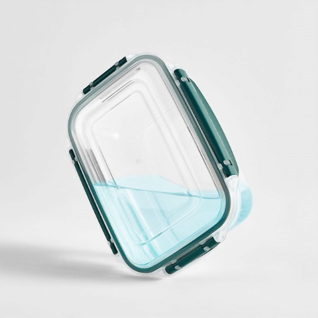 Stackable Food Container Set of 5 with Clip Lids, 27 x 19 x 15 cm