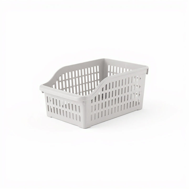 Fridge Organizer Storage Box 30 x 12.8 x 14 cm, BPA-Free White