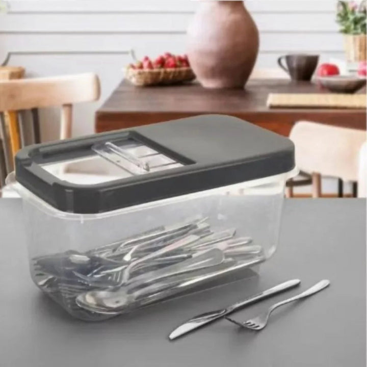 Plastic Rice and Flour Storage Box with Slide Lid, 5 to 10 L