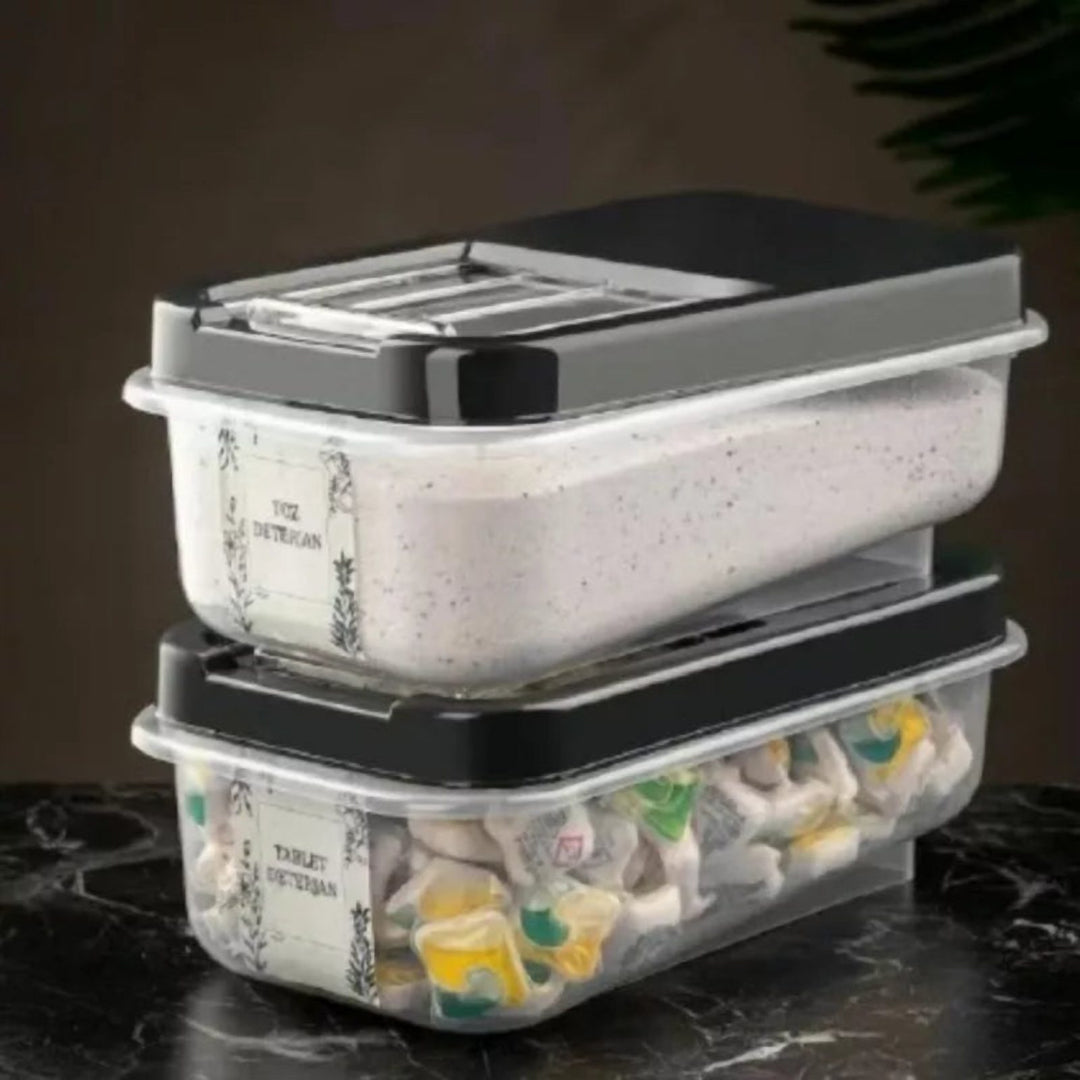 Plastic Rice and Flour Storage Box with Slide Lid, 5 to 10 L