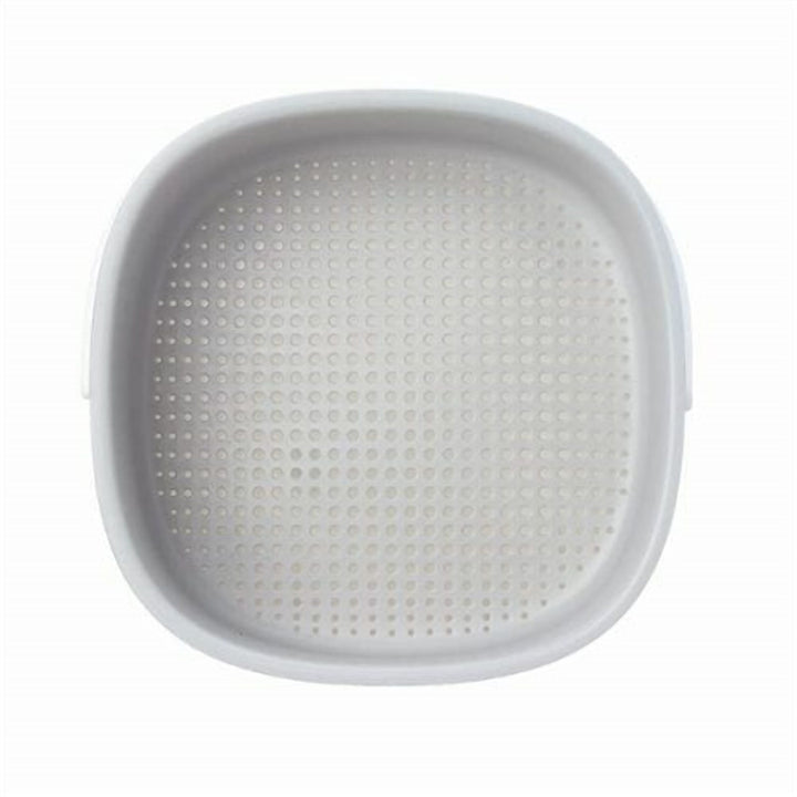 Double Layer Drain Basket with a Lift Out Inner Colander