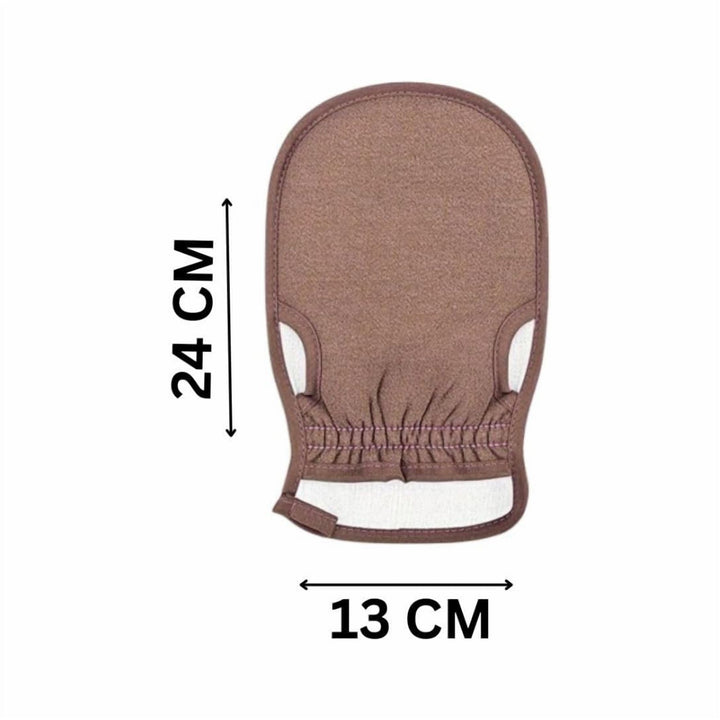 Exfoliating Bath Mitt 24 x 13 cm, Reusable Body Scrub Glove