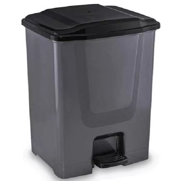 Plastic Basket Trash Can with Pedal