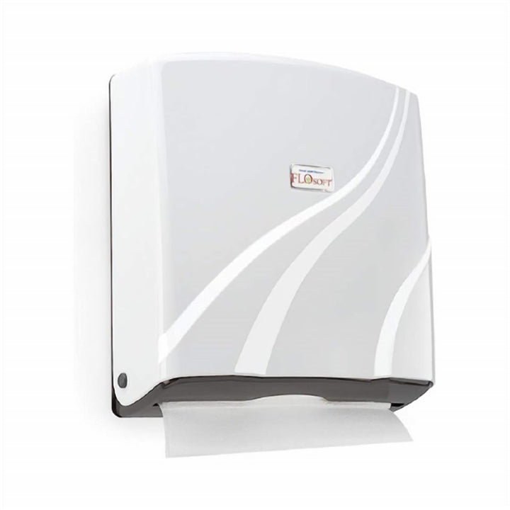 Z Fold Paper Towel Dispenser Wall Mounted, White, Holds 300