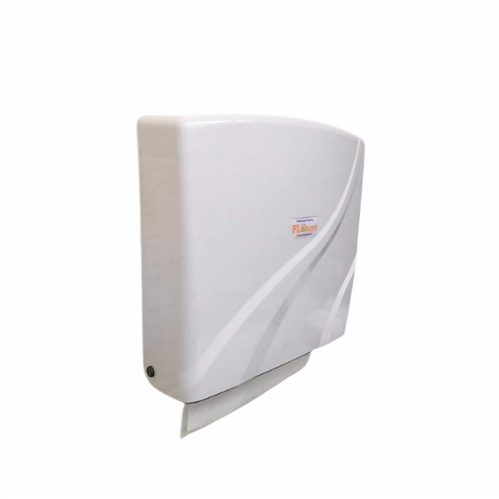 Z Fold Paper Towel Dispenser Wall Mounted, White, Holds 300
