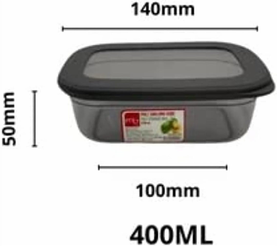 3 Piece Reusable Food Storage Box Set 400 ml 670 ml and 1.2 L