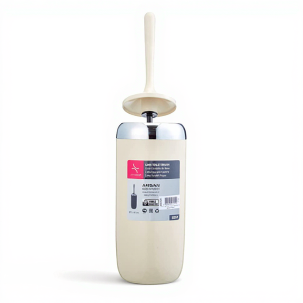 Primanova toilet brush Acrylic beige front view