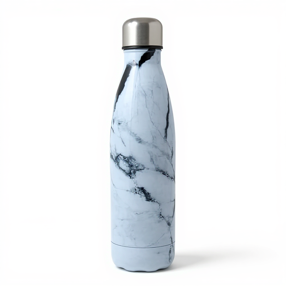 water bottle 500ml black-and-white front view