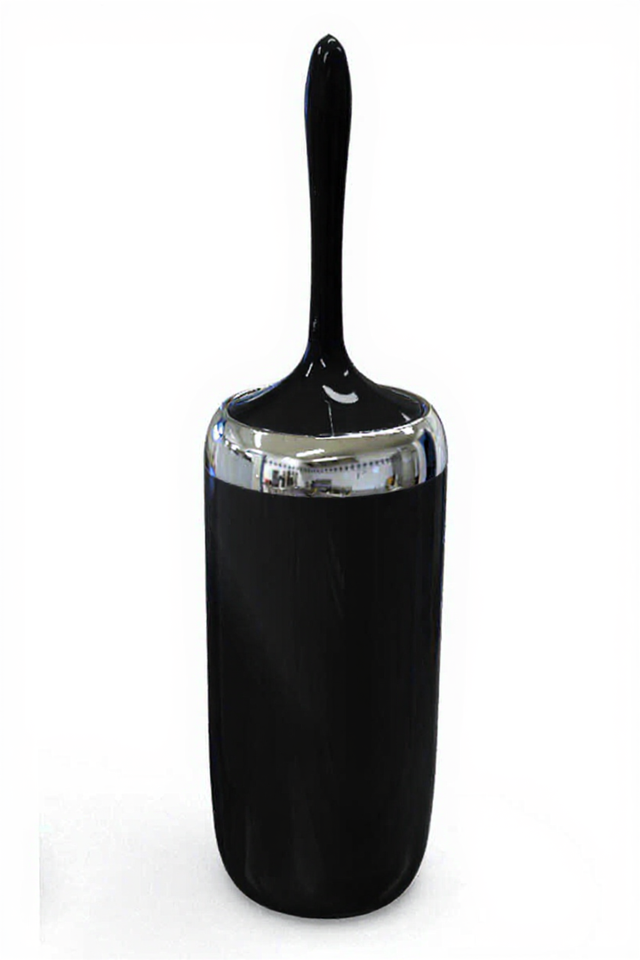 Acrylic Bath Brush with Silver Frame