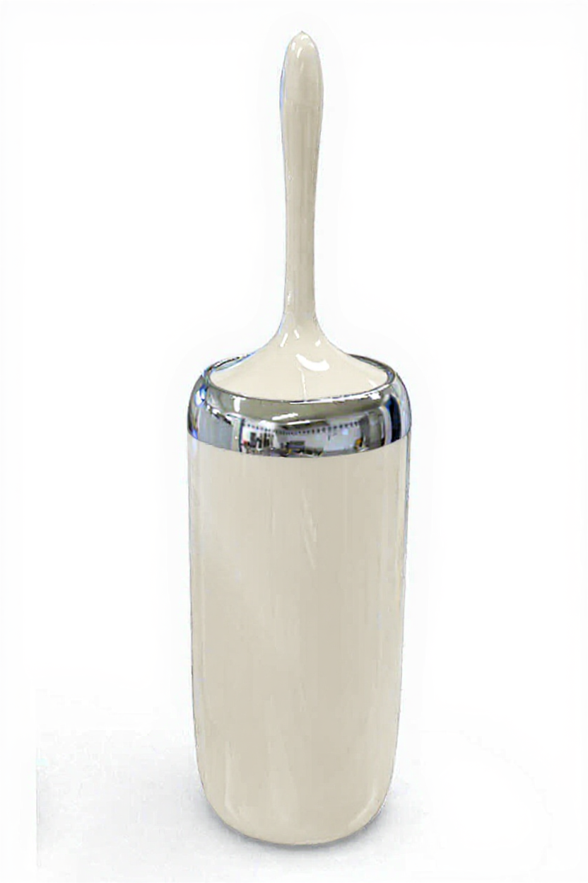 Acrylic Bath Brush with Silver Frame