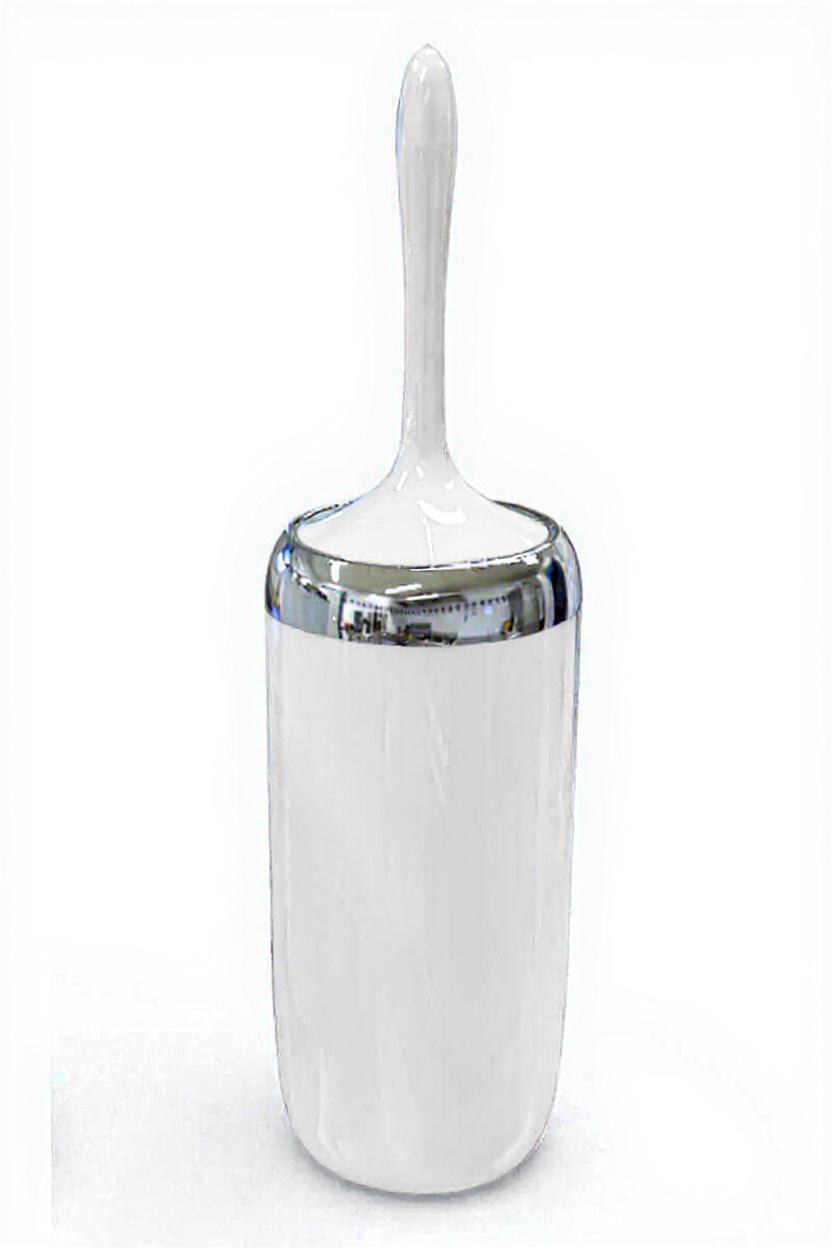Acrylic Bath Brush with Silver Frame