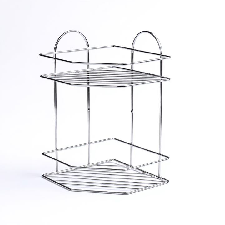 Shower Corner Caddy 2 Tier Stainless Steel, Kiwa