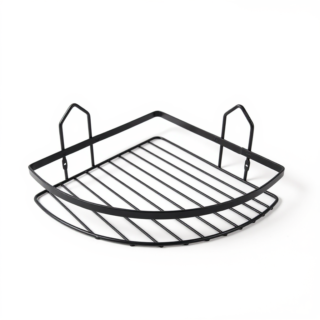 Black Shower corner organizer shelf