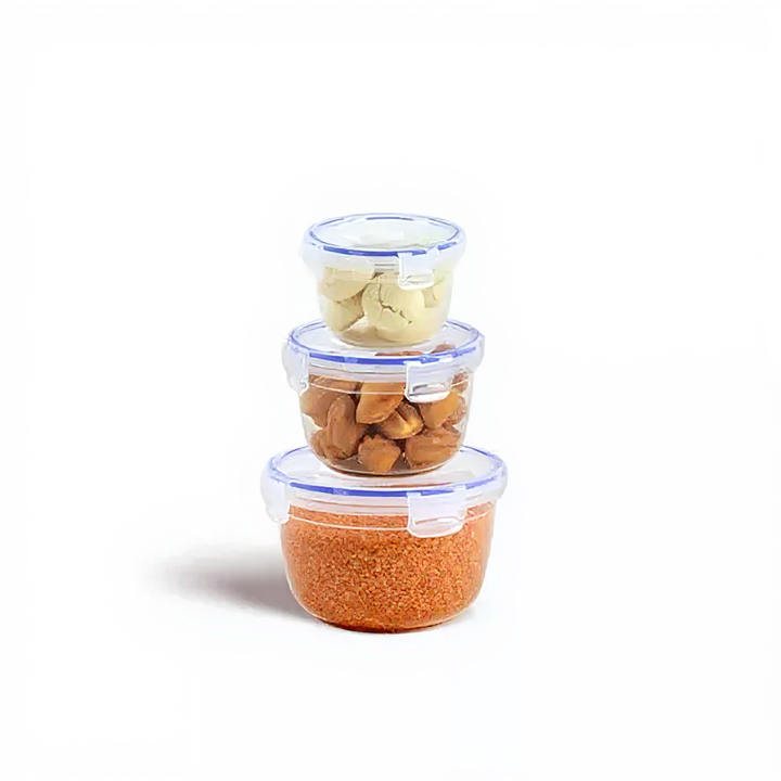 Set of 3 Round Silicone Seal-(625,1200,2100) ml