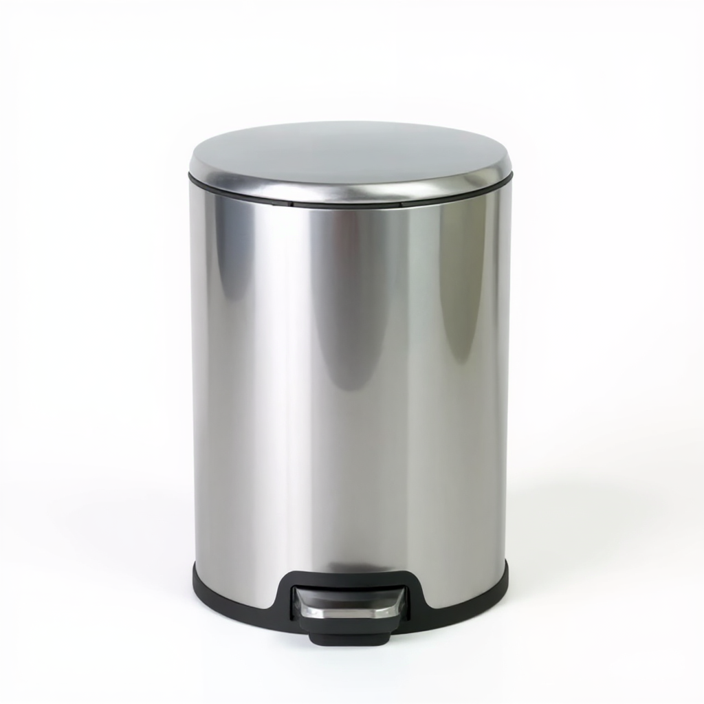 Stainless Steel Trash Can 12 L – Soft-Close & Strong Pedal