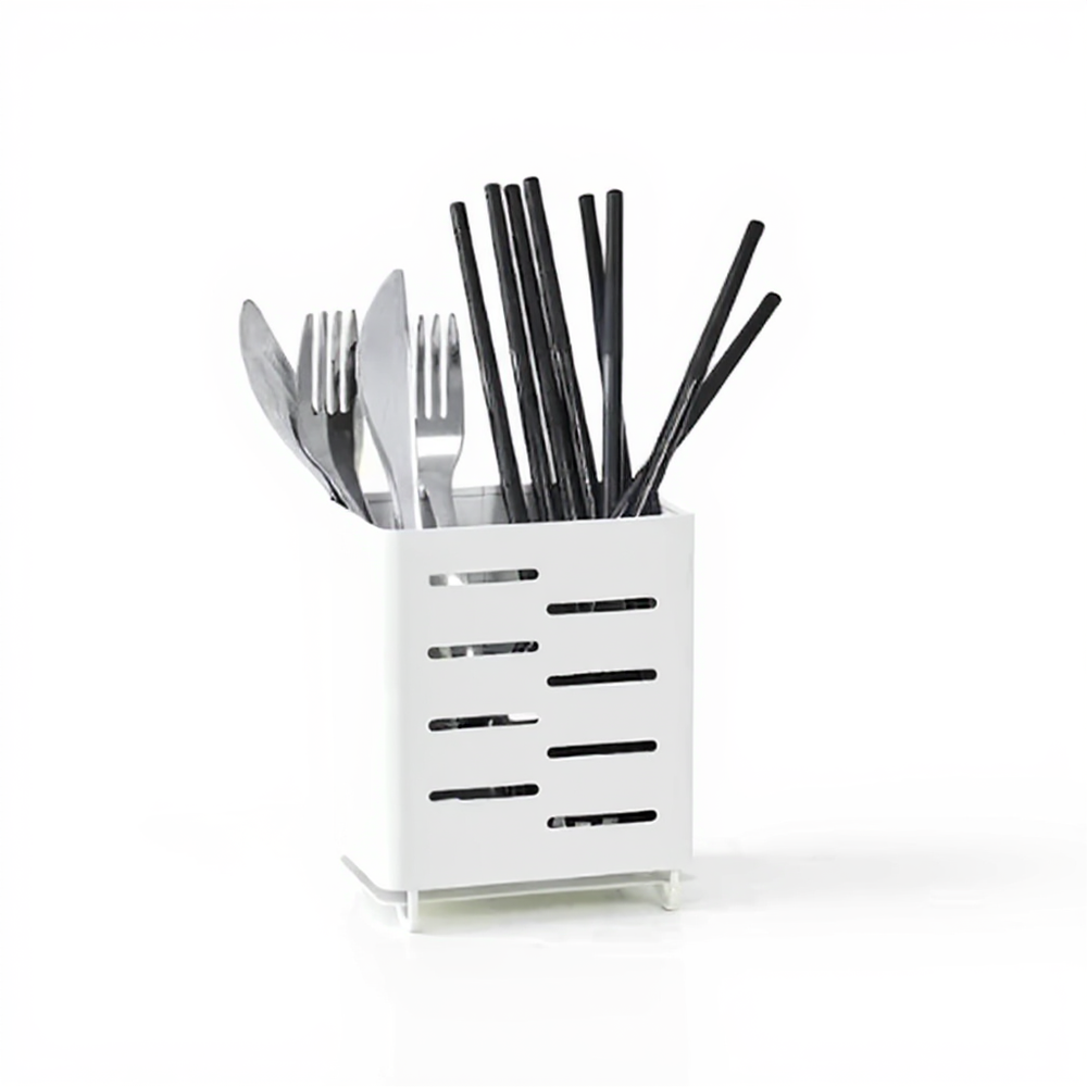 IKEA utensil holder Stainless steel Small front view