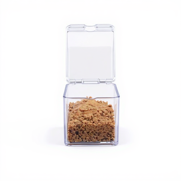 Clear set for spices with spoon