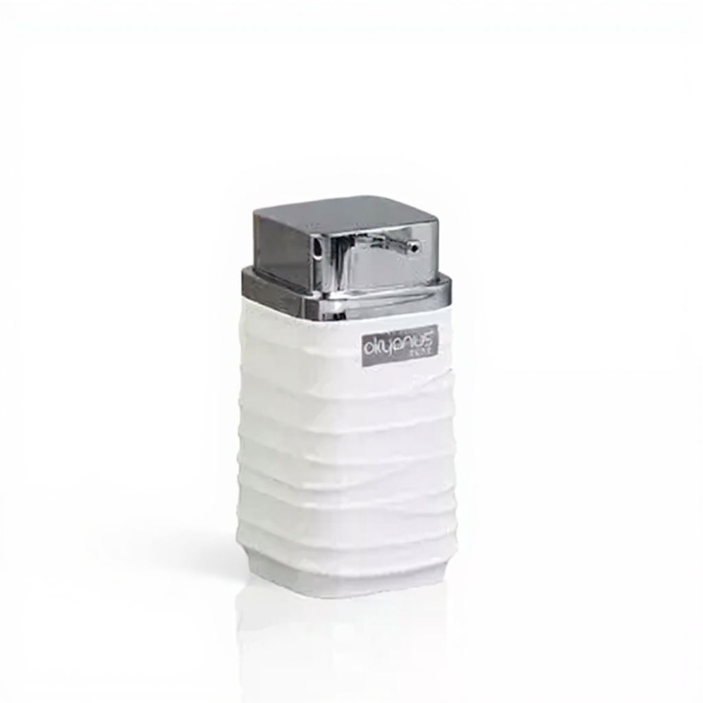 Square Soap Dispenser Silver Frame 300 ML