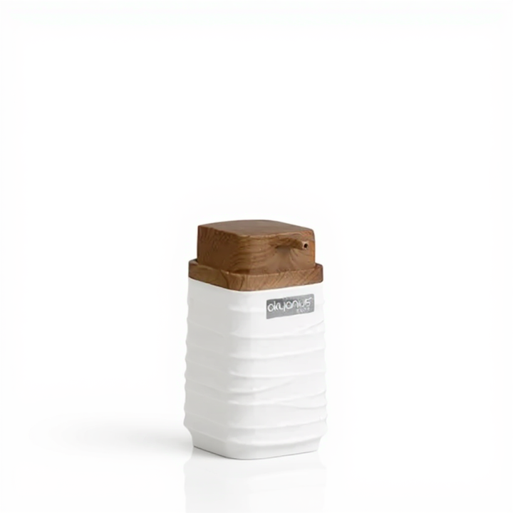 Acrylic Soap Dispenser Wooden lid 300ml