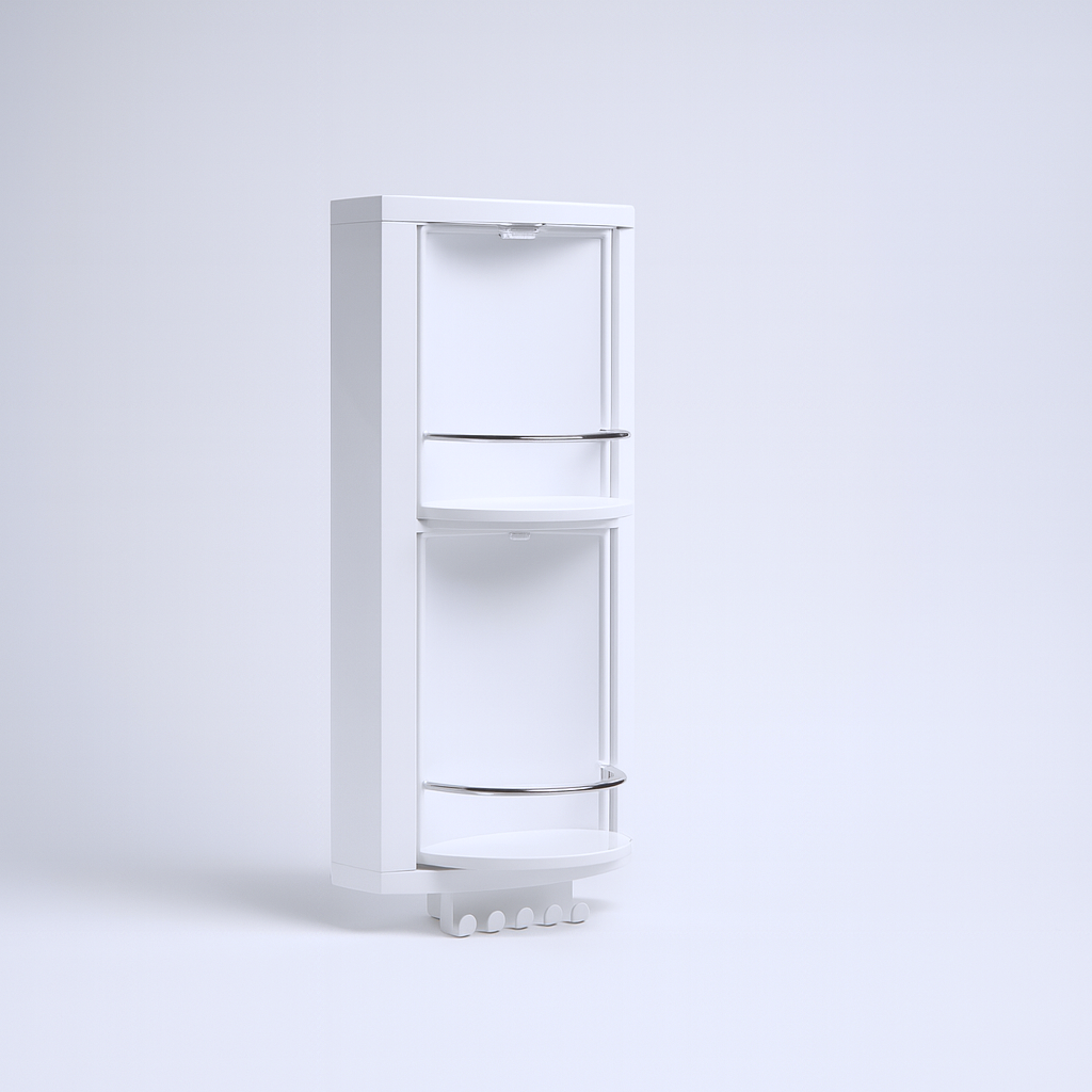Rotating Bathroom Corner Caddy ,2 Tier