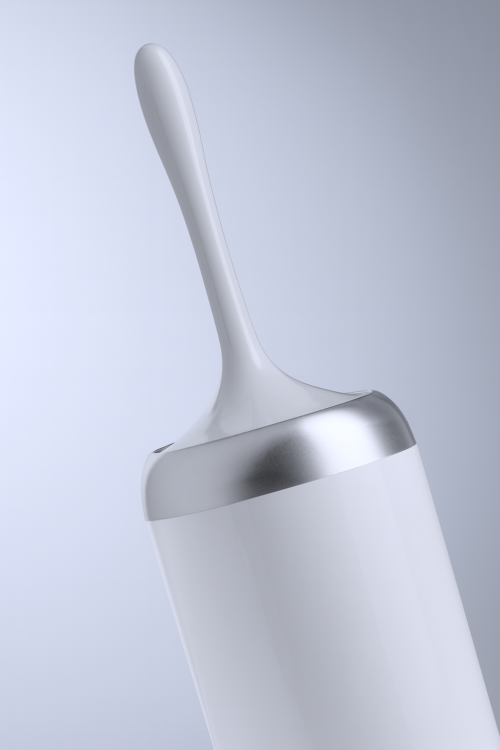 Acrylic Bath Brush with Silver Frame